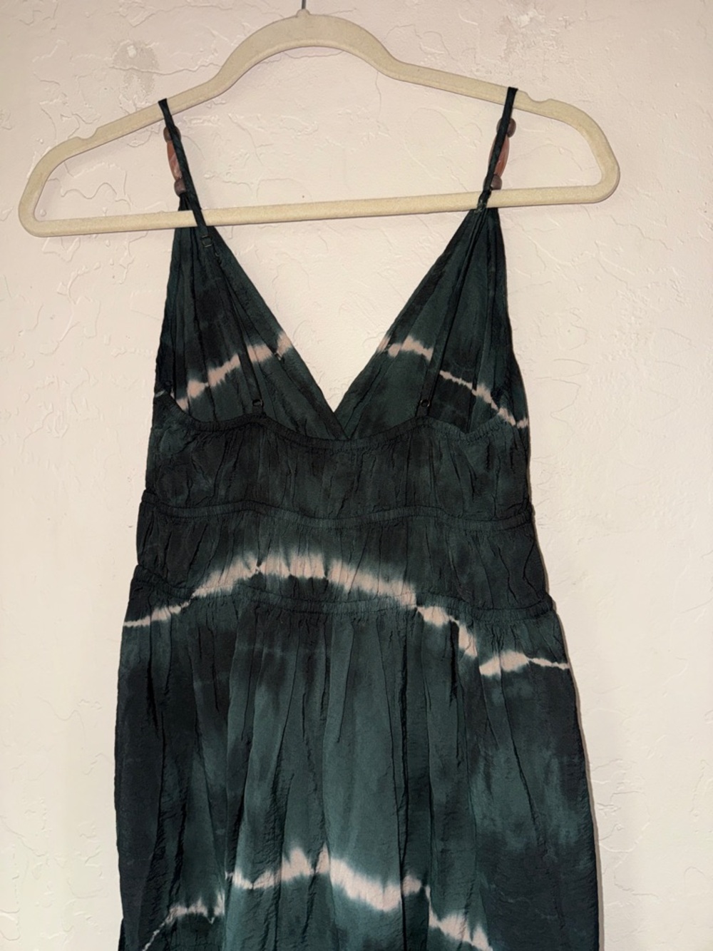 YFB green dip dye tie dye maxi dress with pockets size xs - Picture 9 of 9